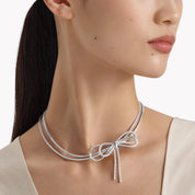 Carave Paris Diamond Bow Choker Necklace