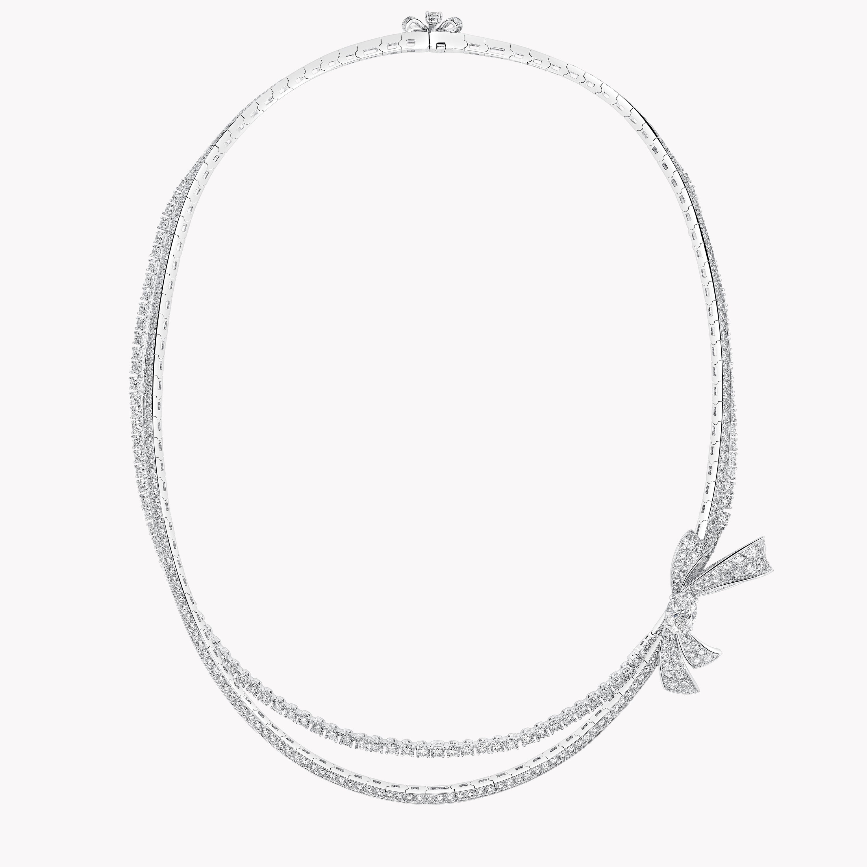Carave Paris Diamond Bow Collar Necklace