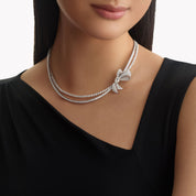 Carave Paris Diamond Bow Collar Necklace