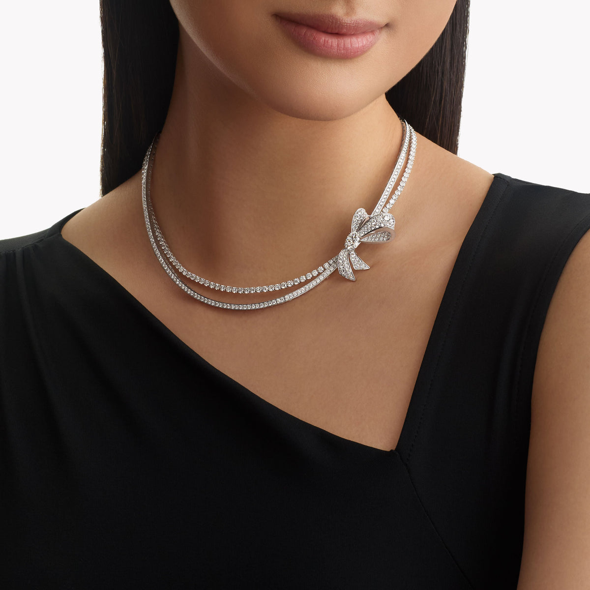 Carave Paris Diamond Bow Collar Necklace