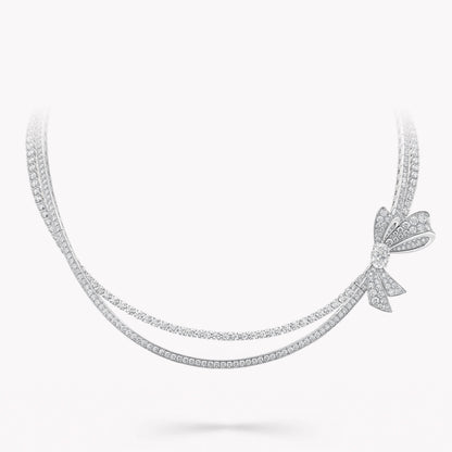 Carave Paris Diamond Bow Collar Necklace