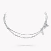 Carave Paris Diamond Bow Double Layer Collar Necklace