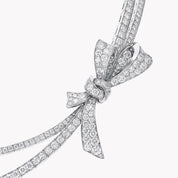Carave Paris Diamond Bow Double Layer Collar Necklace
