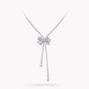 Carave Paris Diamond Bow Drop Necklace