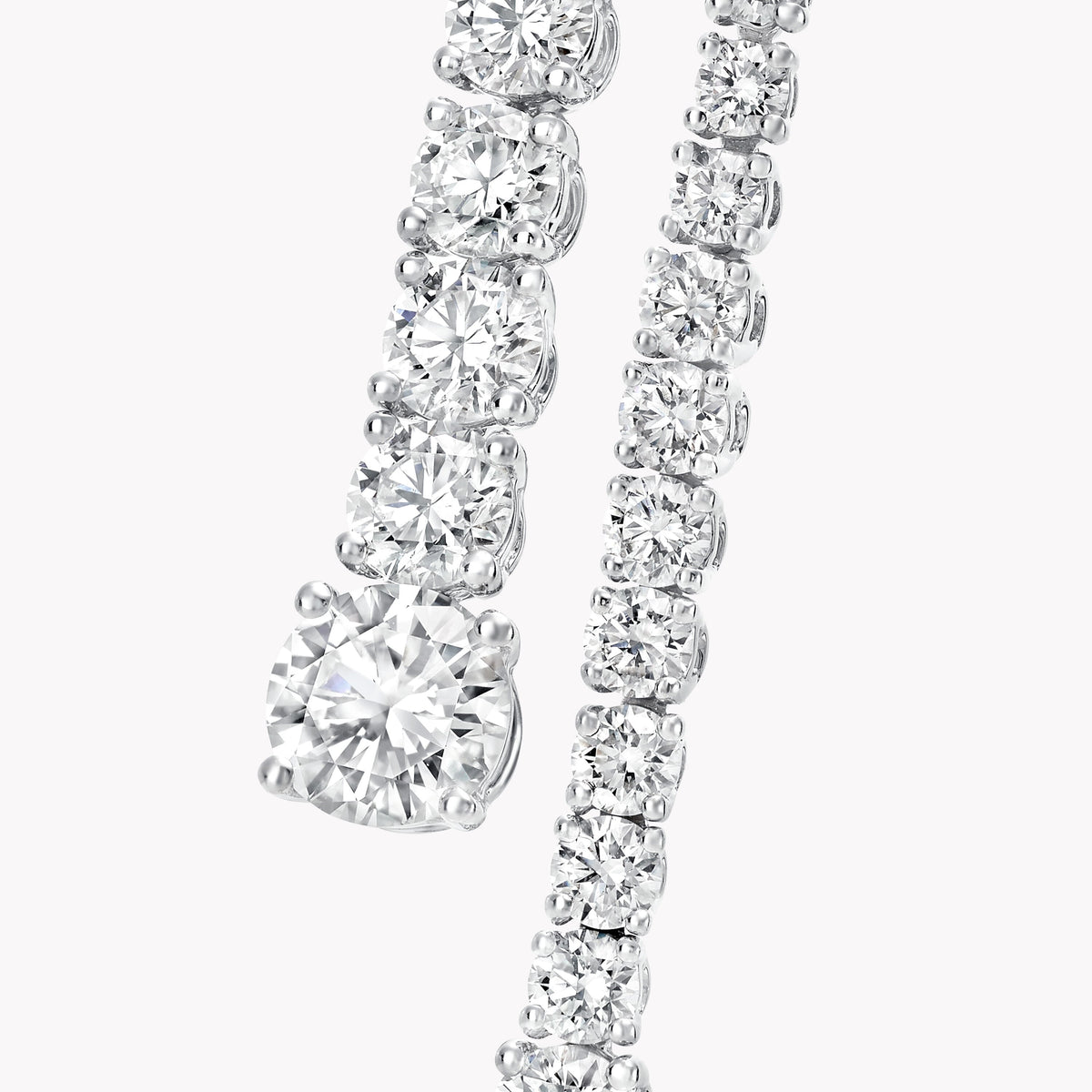 Carave Paris Diamond Chain Drop Earrings