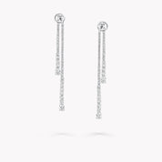 Carave Paris Diamond Chain Drop Earrings