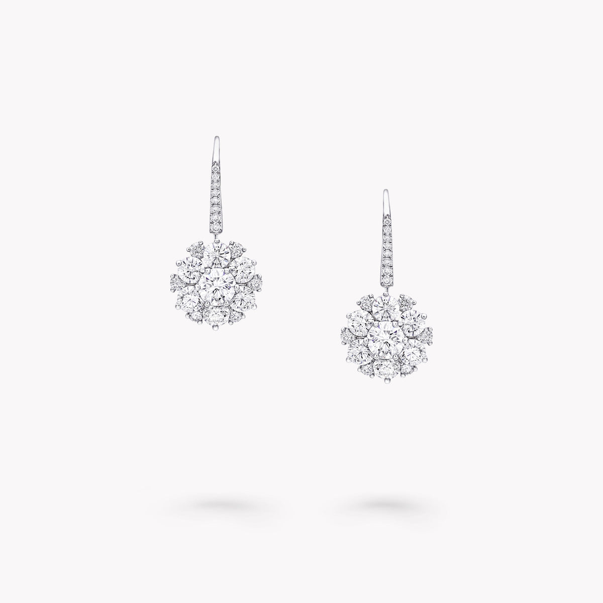 Carave Paris Diamond Cluster Drop Earrings