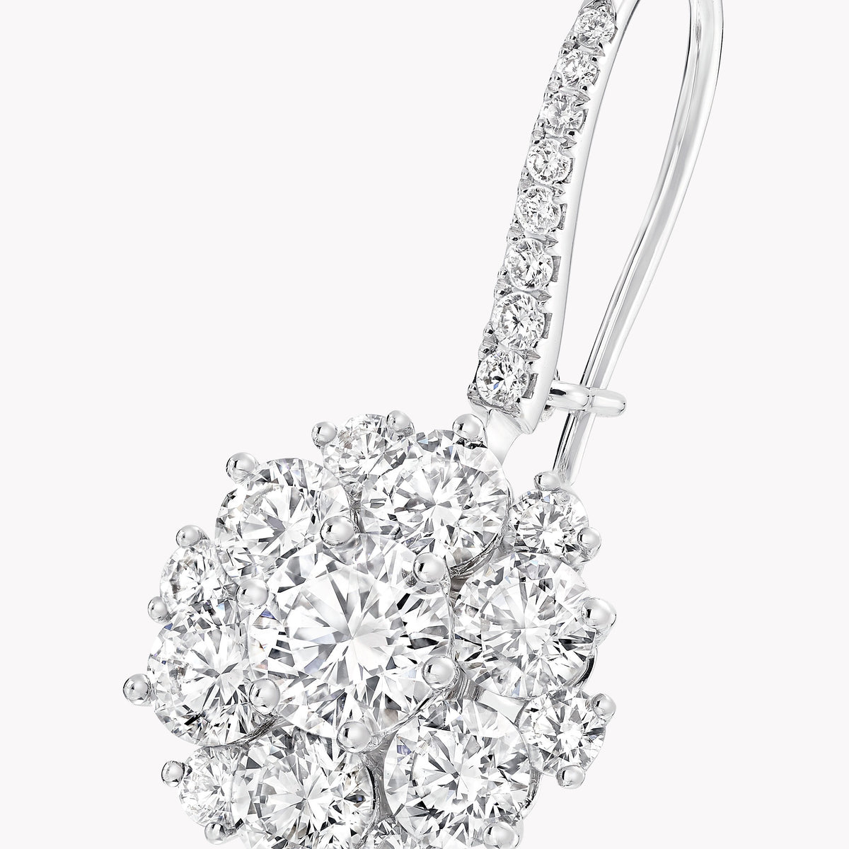 Carave Paris Diamond Cluster Drop Earrings
