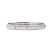 Carave Paris Diamond Cluster Hinged Bangle Bracelet