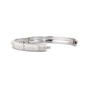 Carave Paris Diamond Cluster Hinged Bangle Bracelet