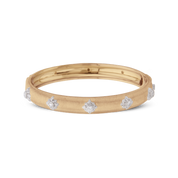 Carave Paris Diamond Cluster Hinged Bangle Bracelet