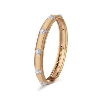 Carave Paris Diamond Cluster Hinged Bangle Bracelet