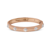 Carave Paris Diamond Cluster Hinged Bangle Bracelet