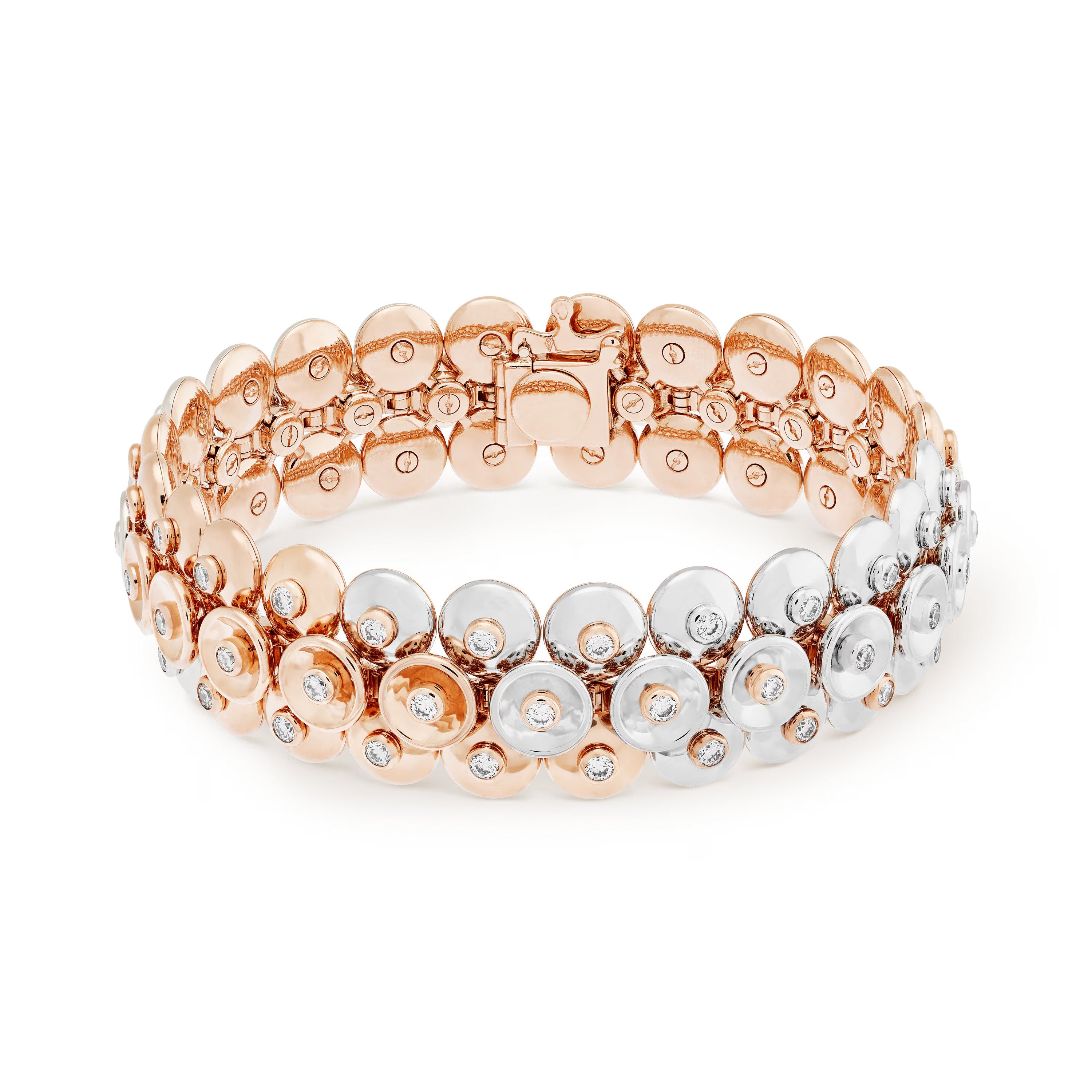 Carave Paris Diamond Disc Motif High Jewelry Bracelet