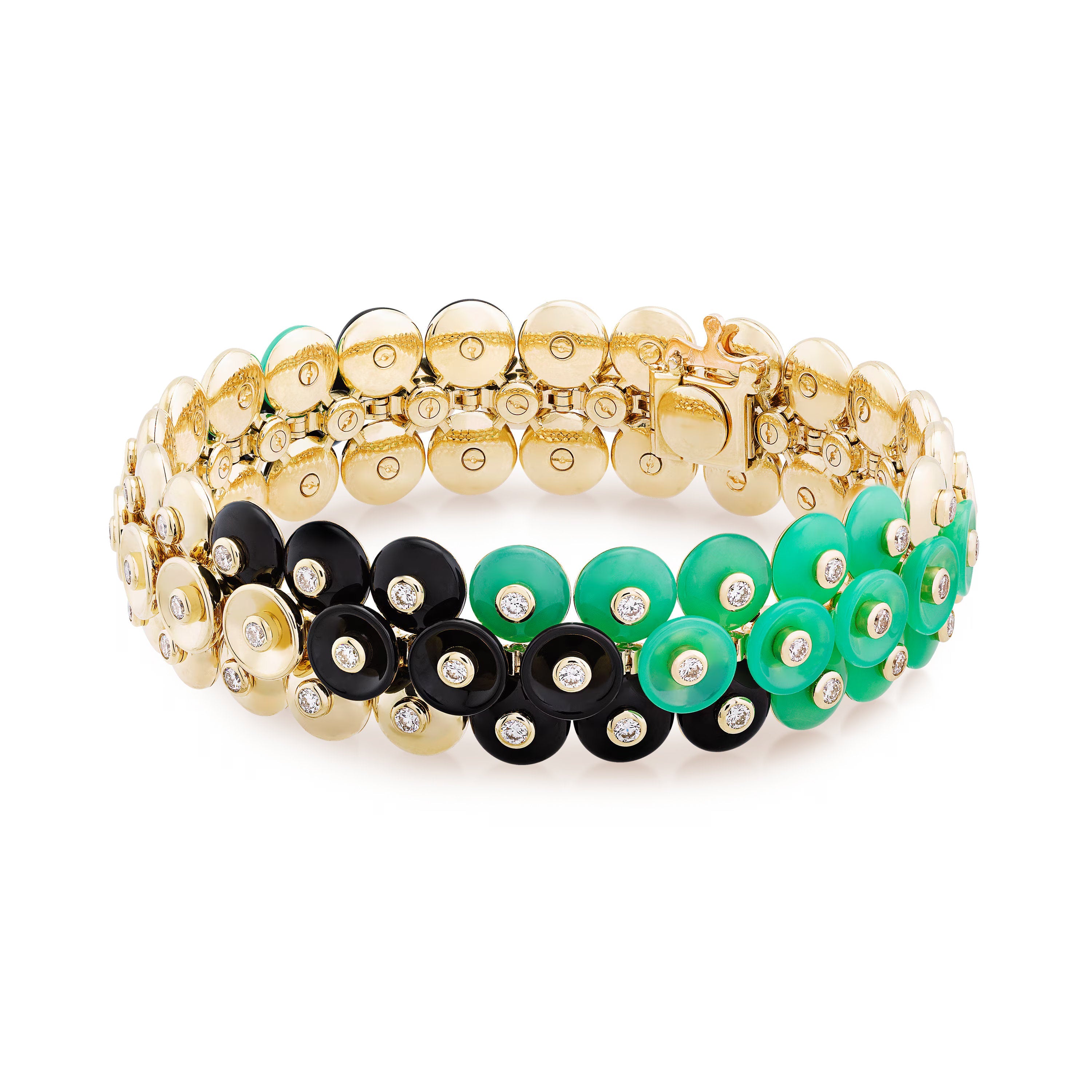 Carave Paris Diamond Disc Motif High Jewelry Bracelet