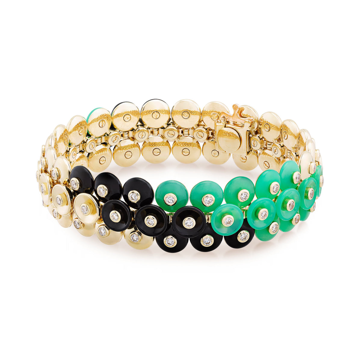 Carave Paris Diamond Disc Motif High Jewelry Bracelet
