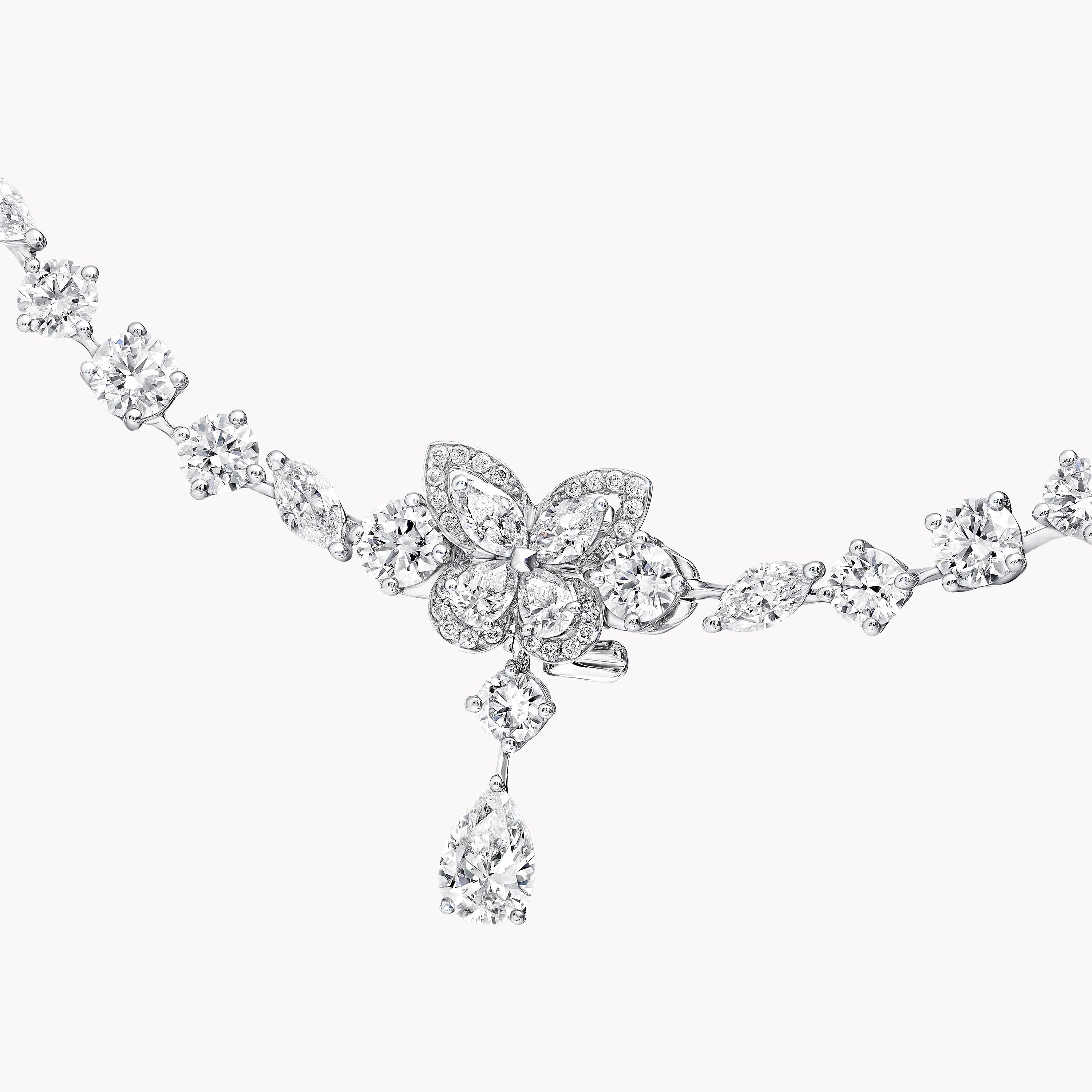 Carave Paris Diamond Drop Bridal Necklace