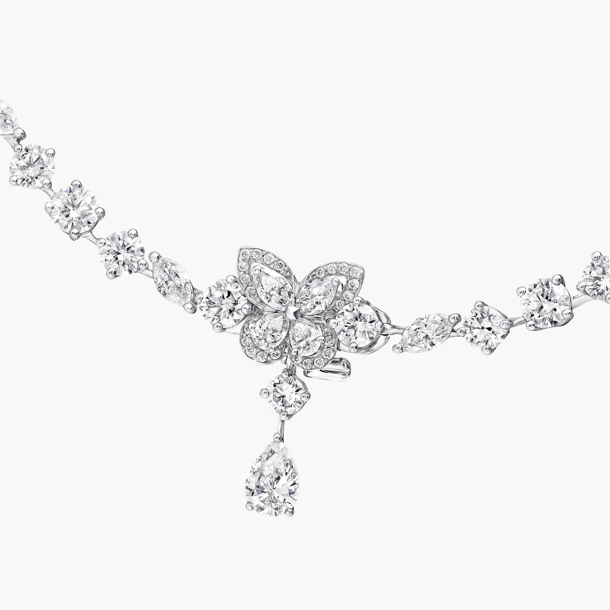Carave Paris Diamond Drop Bridal Necklace