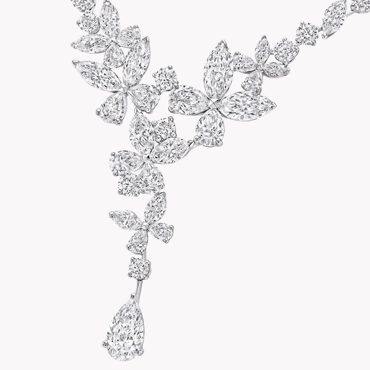 Carave Paris Diamond Drop Bridal Necklace