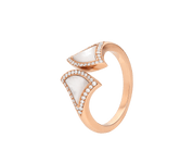 Carave Paris Malachite Diamond Fan Open Ring