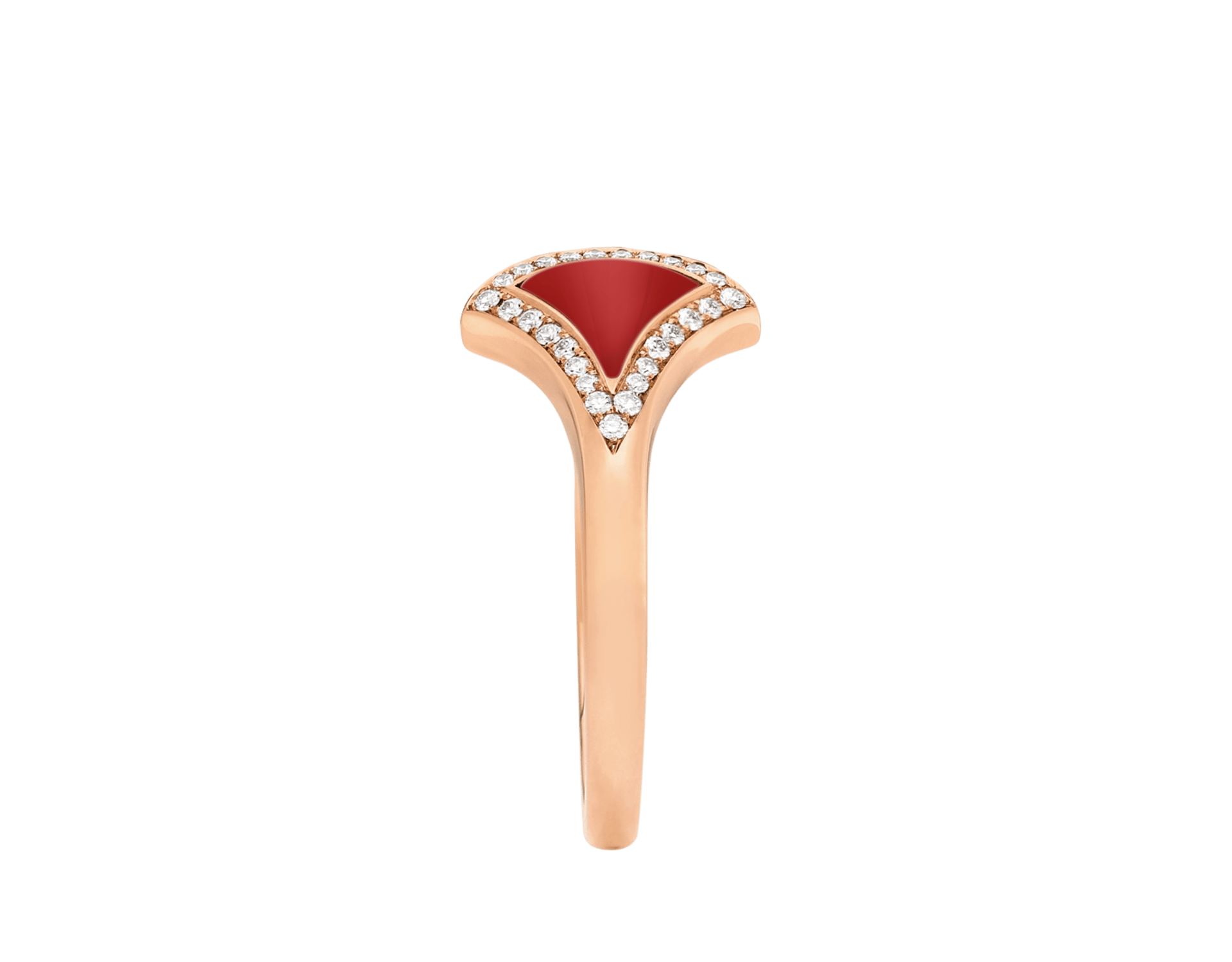 Carave Paris Malachite Diamond Fan Open Ring