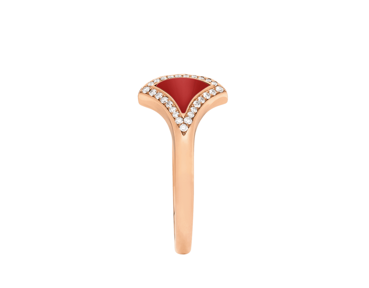 Carave Paris Malachite Diamond Fan Open Ring