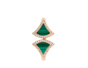 Carave Paris Malachite Diamond Fan Open Ring