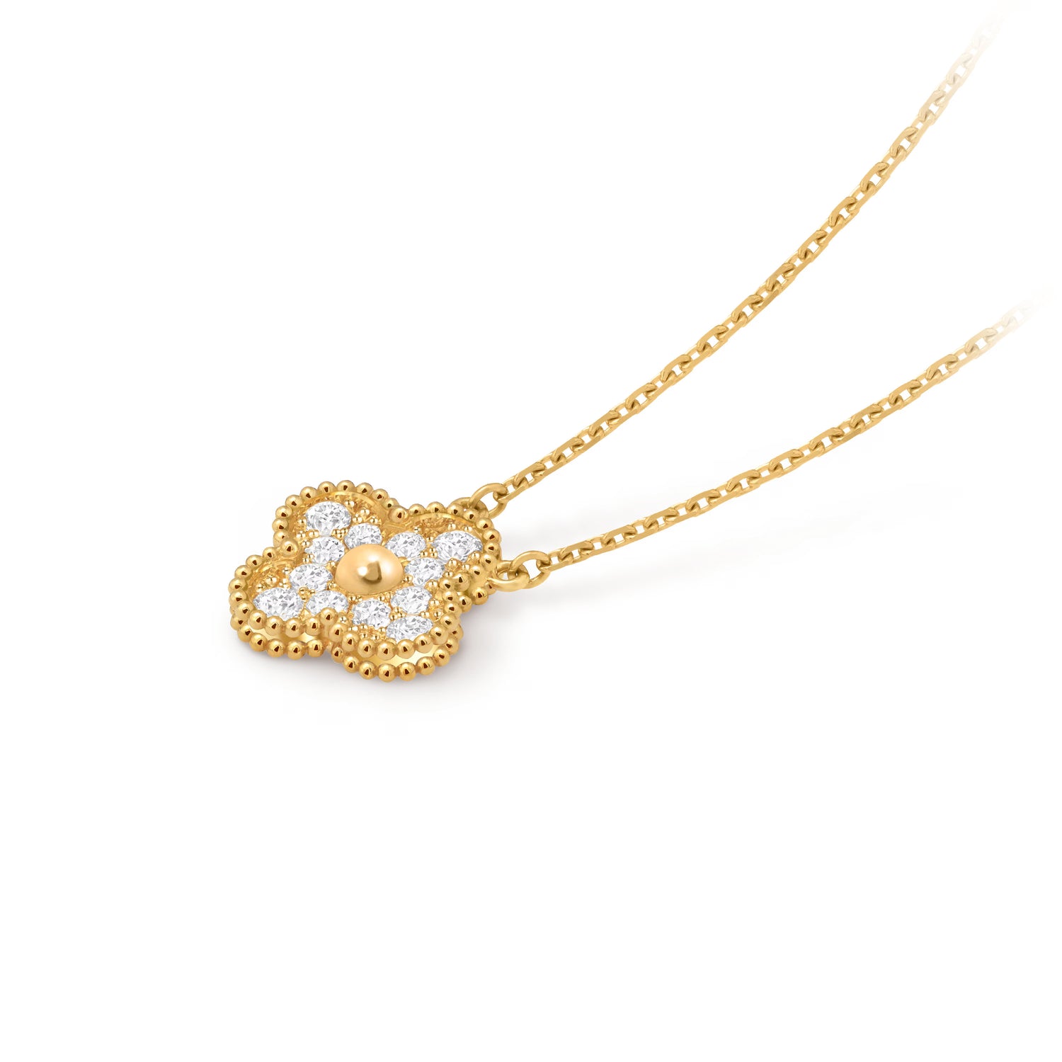 Carave Paris Diamond Flower Necklace