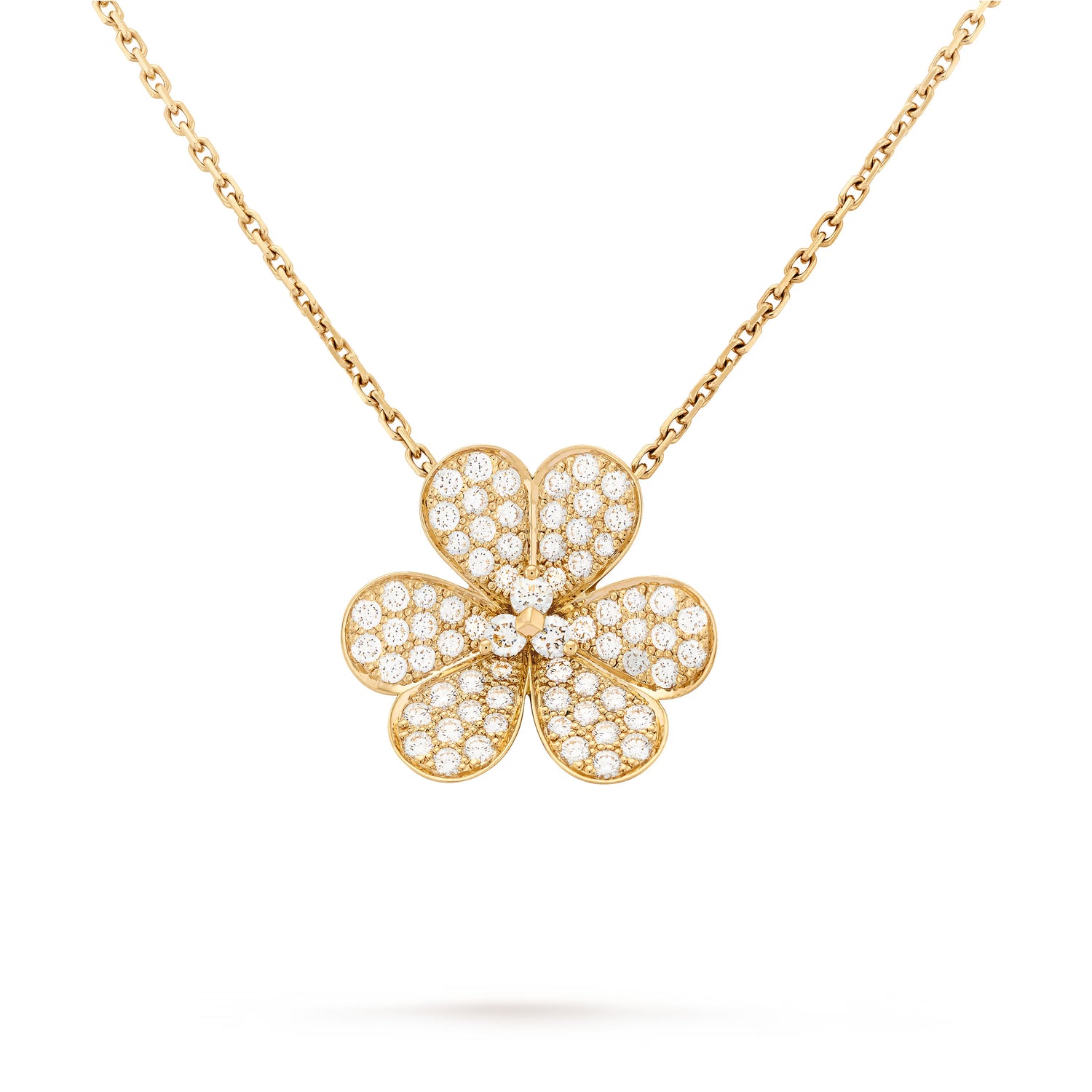 Carave Paris Diamond Flower Pendant Necklace