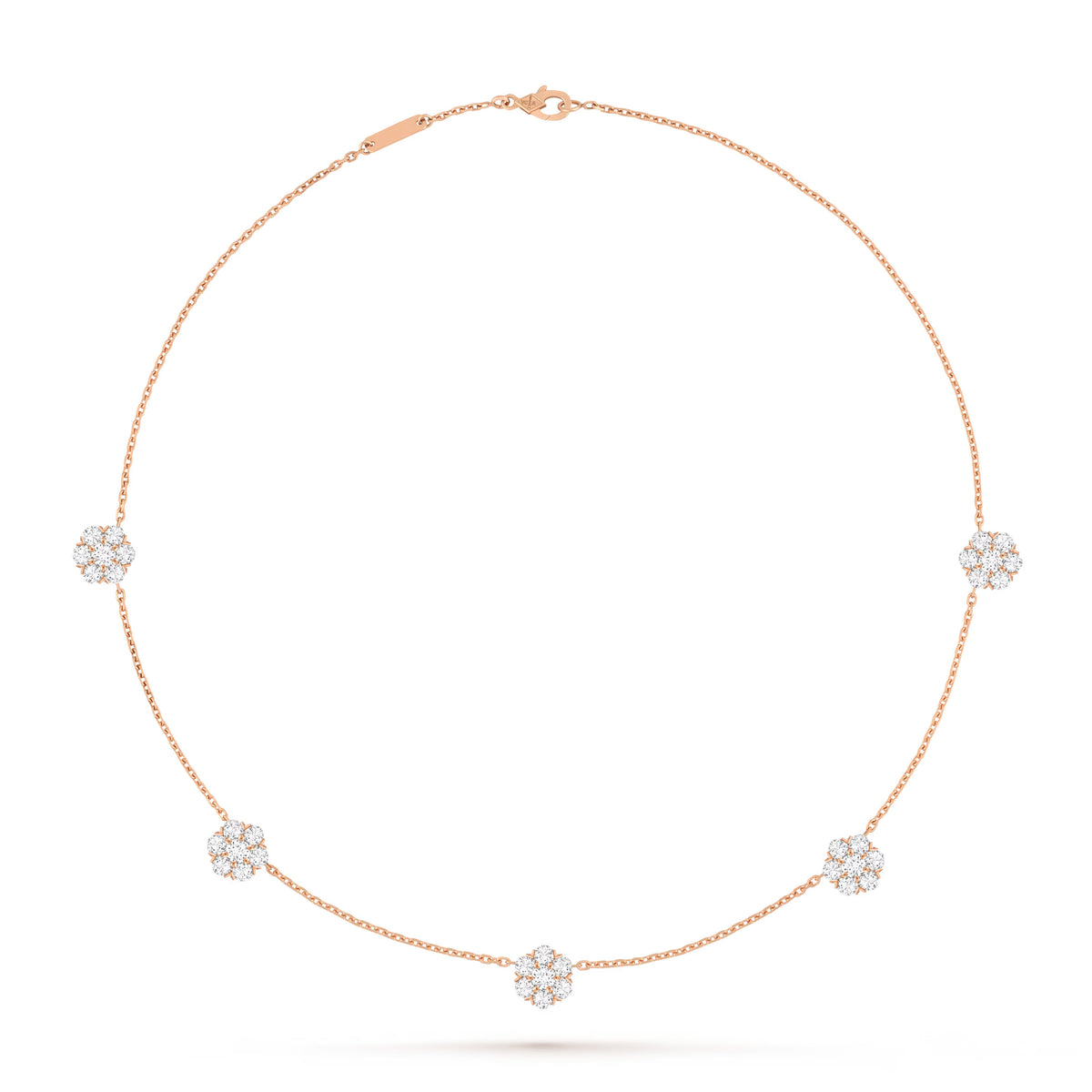 Carave Paris Diamond Flower Station Necklace