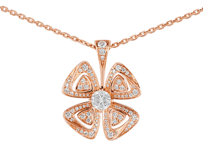 Carave Paris Diamond Four Leaf Clover Pendant Necklace