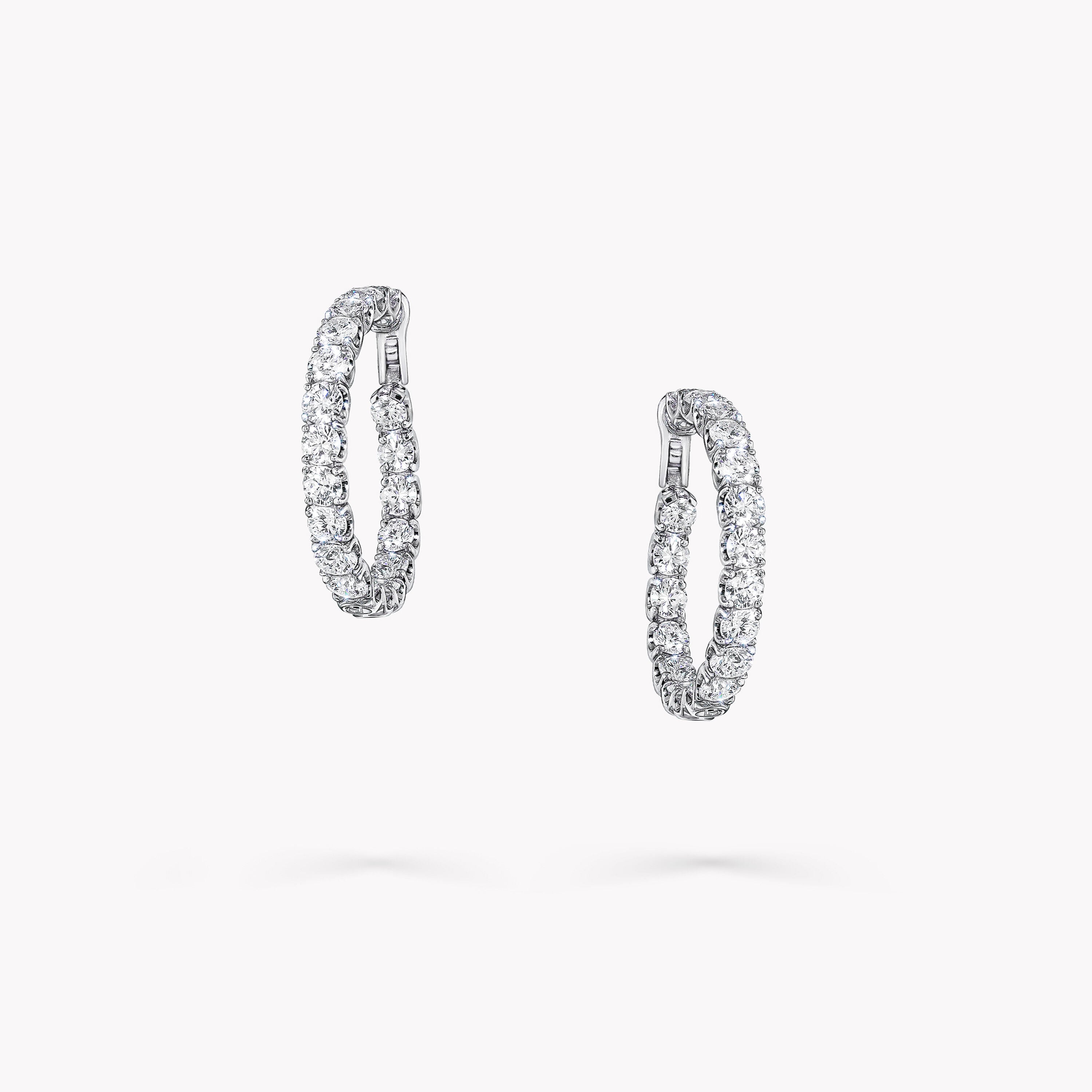 Carave Paris Diamond Hoop Earrings