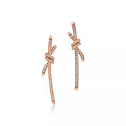 Carave Paris Diamond Knot Drop Earrings