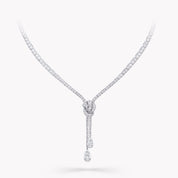 Carave Paris Diamond Knot Drop Necklace