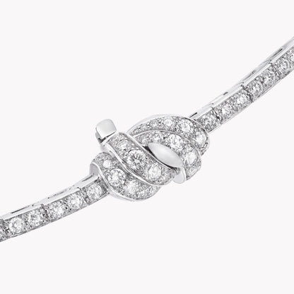 Carave Paris Diamond Knot Drop Necklace