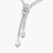 Carave Paris Diamond Knot Drop Necklace