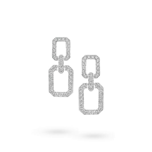 Carave Paris Diamond Links Drop Earrings