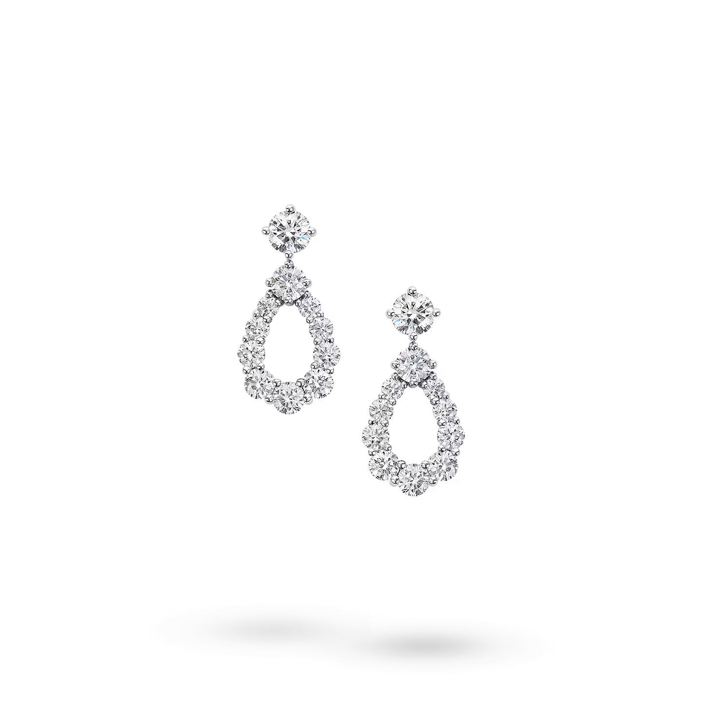 Carave Paris Diamond Loop Drop Earrings