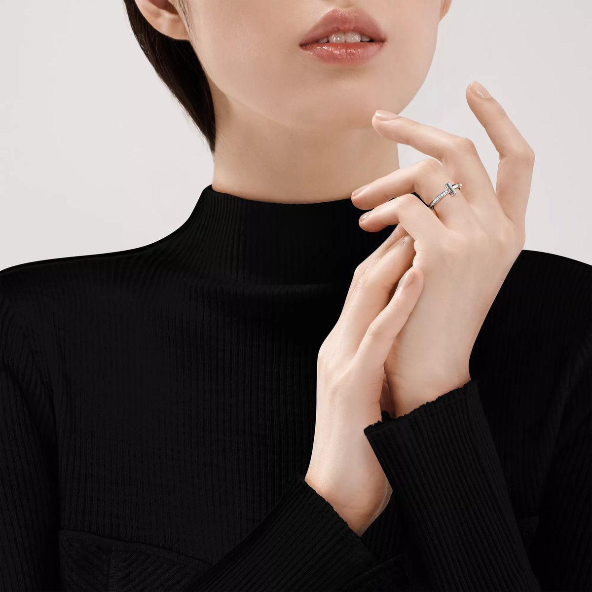 Carave Paris Diamond T Bar Ring