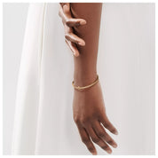 Carave Paris Diamond T Rose Gold Hinged Bangle for Women