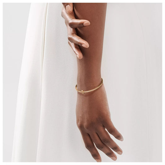 Carave Paris Minimalist T Hinged Bangle Bracelet