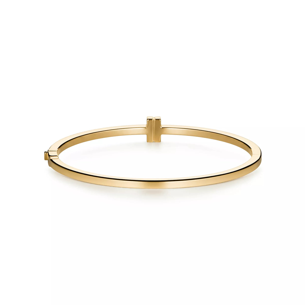 Carave Paris Diamond T Rose Gold Hinged Bangle for Women