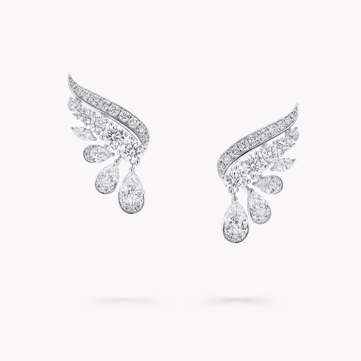 Carave Paris Diamond Wing Drop Earrings