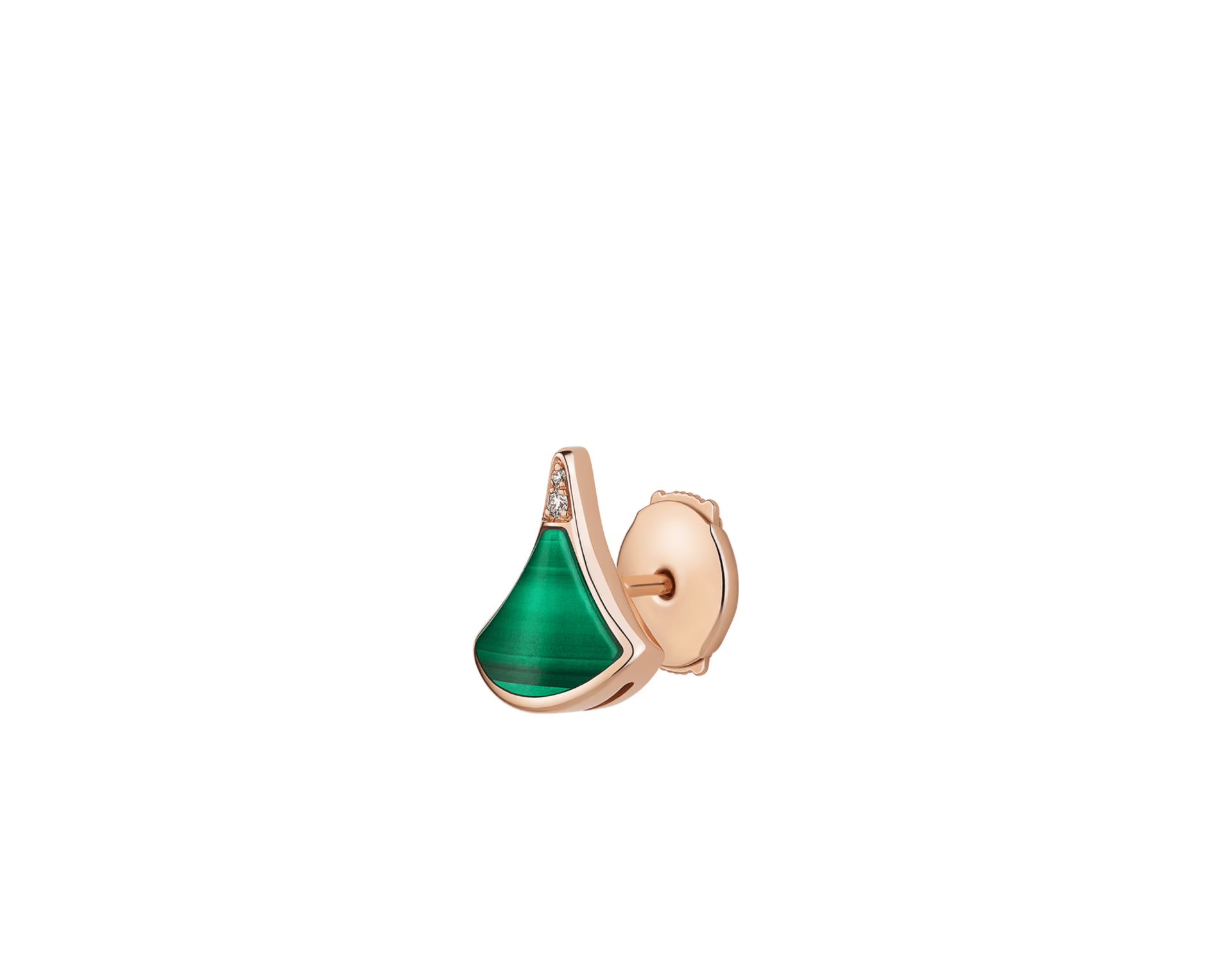 Carave Paris Diva Turquoise Fan Stud Earring in Yellow Gold