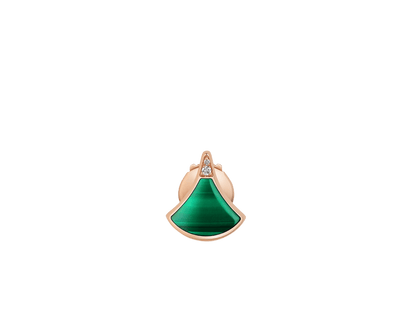 Carave Paris Diva Turquoise Fan Stud Earring in Yellow Gold
