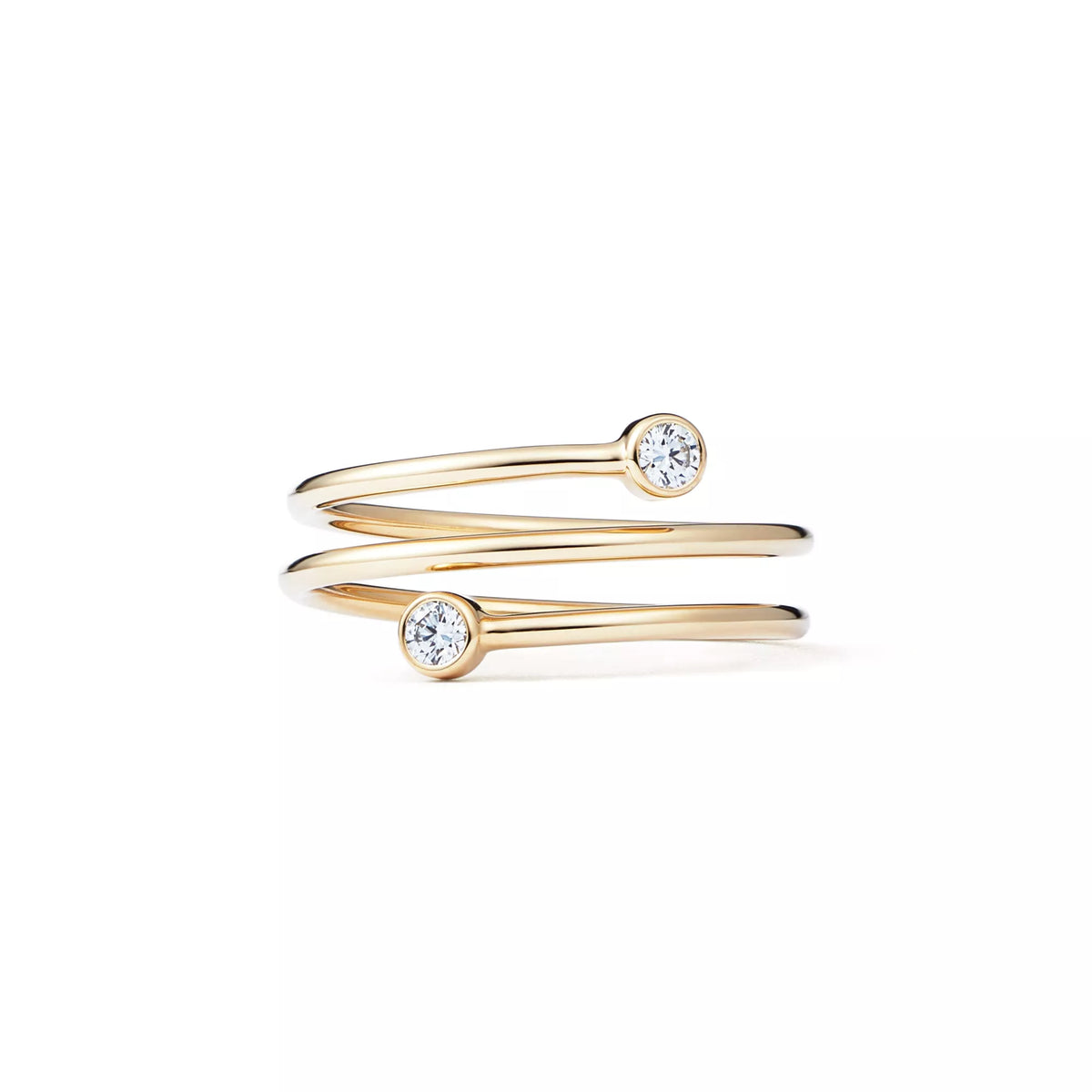 Carave Paris Double Bezel Diamond Wrap Ring