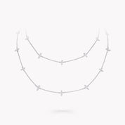 Carave Paris Double Layer Butterfly Diamond Necklace