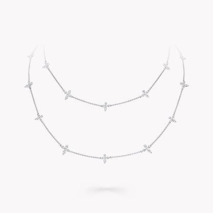 Carave Paris Double Layer Butterfly Diamond Necklace