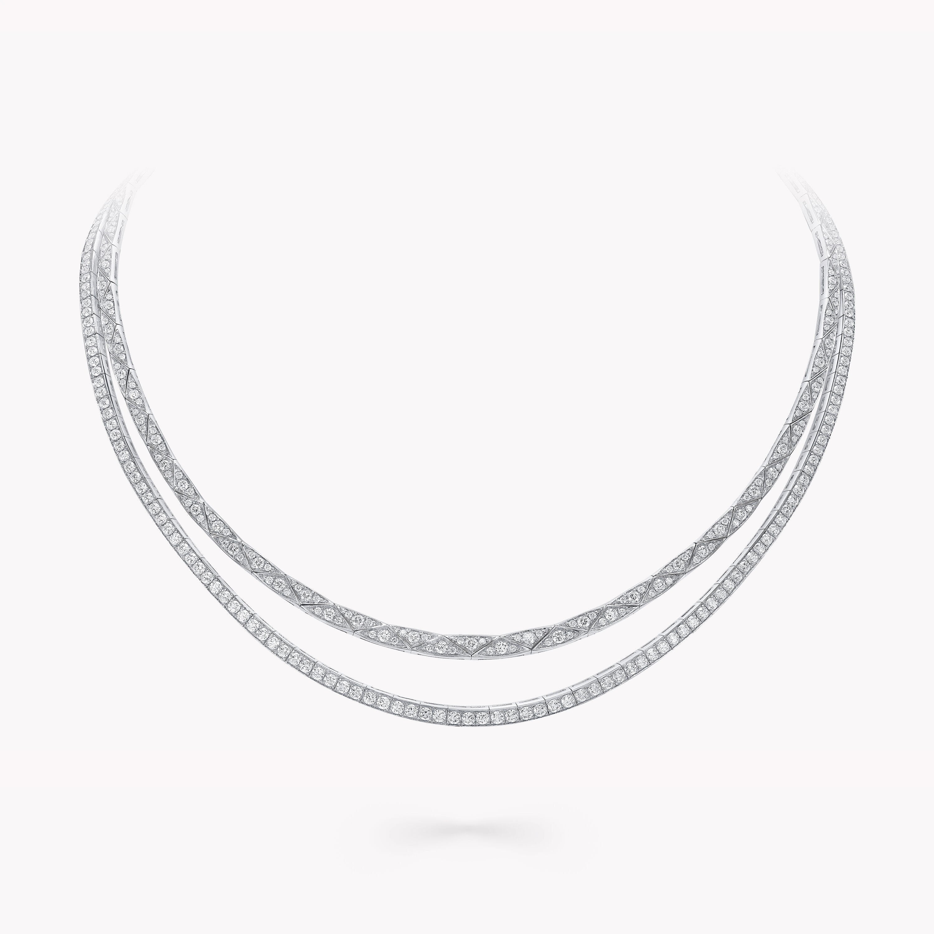 Carave Paris Double Layer Diamond Collar Necklace
