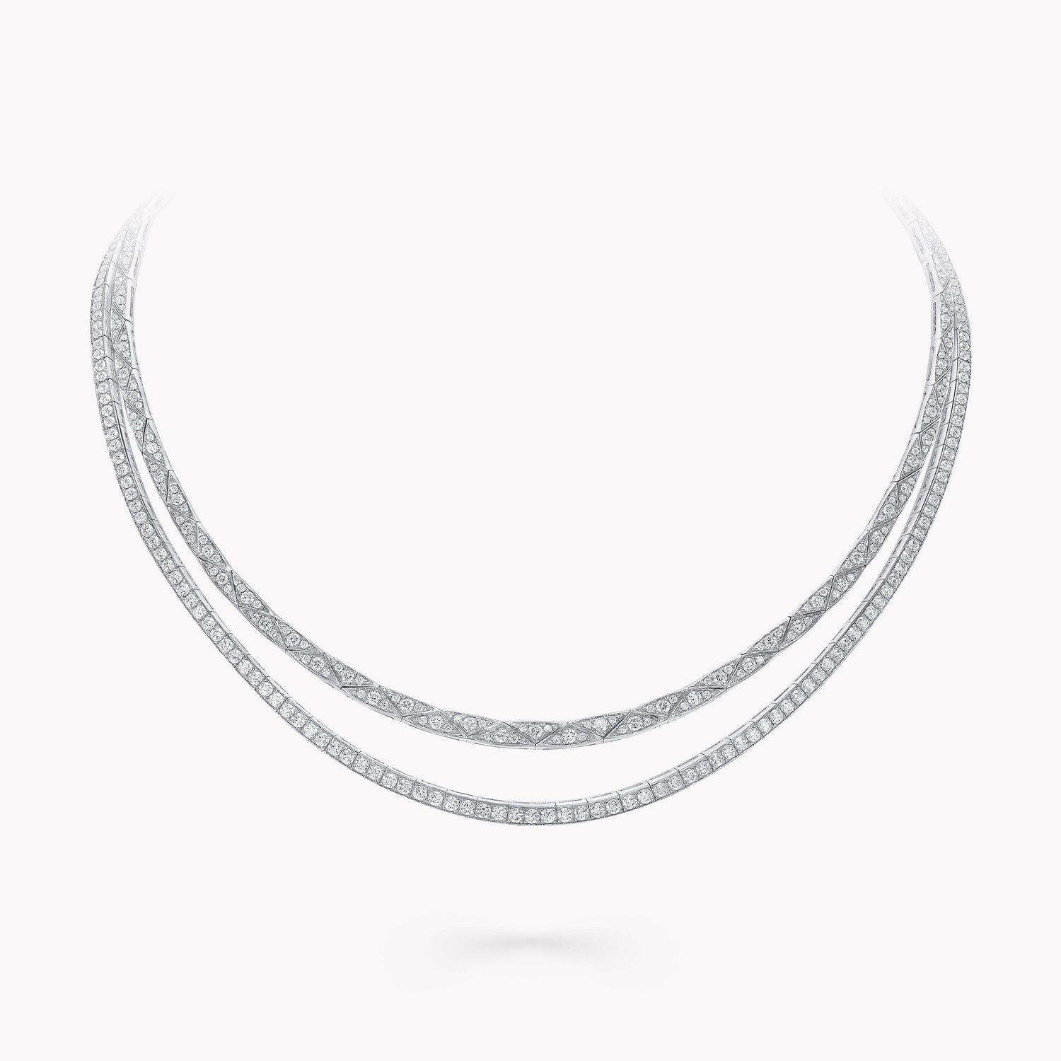 Carave Paris Double Layer Diamond Collar Necklace